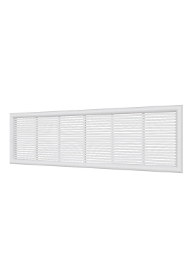 Решетка вентиляционная ДП фланец 220х60 переточная 227х67 пластик ERA